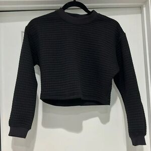 lululemon Lab Cropped Crew Neck Geomtric Pattern